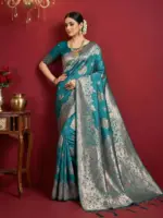 Ast Aadya Silk Vol 1 Silk Blend with Tassels Work Festive Wear Saree Collection - Image 8