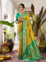 Ast Kanchana Silk Pochampally Soft Silk Festival Saree Collection - Image 3