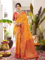 Ast Kanchana Silk Pochampally Soft Silk Festival Saree Collection - Image 4