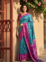 Ast Navya Silk Vol 1 Soft Silk Pochampally Festival Wear Saree Collection - Image 4