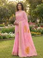 Ast Pankhudi Soft Linen Cotton Festival Saree Collection - Image 5