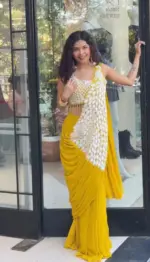 Bt 7141 Faux Georgette Ready to Wear Stylish Sareee - Image 6