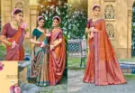 Bunawat Kantha Silk Sangam Prints Soft Silk Woven Worked Festive Saree Collection - Image 2