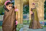 Bunawat Kantha Silk Sangam Prints Soft Silk Woven Worked Festive Saree Collection - Image 3