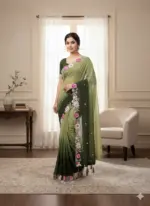 Ds 716 Multi Colour Sequence Embroidery Georgette Saree Collection - Image 3