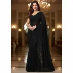 Ds 730 Black Beeds Grand Party Wear Saree Collection - Image 5