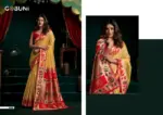 Gobuni Seerat Tissue Paithani with Lotus Zari Border Saree Collection - Image 3