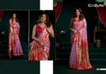 Gobuni Seerat Tissue Paithani with Lotus Zari Border Saree Collection - Image 6