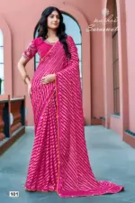 Kashvi Saraswati Dull Moss Brasso with Work Saree Collection - Image 6