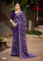 Kashvi Shabnam Vol 21 Dull Moss Foil Printed Fancy Saree Collection - Image 5