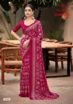 Kashvi Shabnam Vol 21 Dull Moss Foil Printed Fancy Saree Collection - Image 6