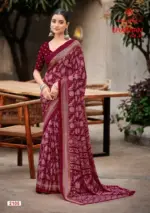 Kashvi Shabnam Vol 21 Dull Moss Foil Printed Fancy Saree Collection - Image 8