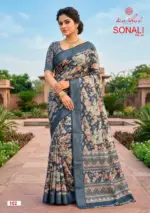 Kashvi Sonali Vol 1 Black Vichitra Casual Wear Saree Collection - Image 4