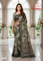 Kashvi Sonali Vol 1 Black Vichitra Casual Wear Saree Collection - Image 8