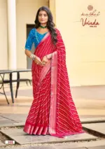 Kashvi Vrinda Vol 3 Marshmello with Zari Border Saree Collection - Image 10
