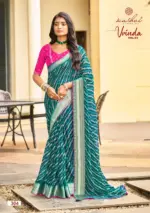 Kashvi Vrinda Vol 3 Marshmello with Zari Border Saree Collection - Image 2