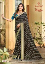 Kashvi Vrinda Vol 3 Marshmello with Zari Border Saree Collection - Image 3