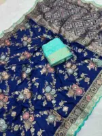 Kc 208 Soft Flowing Pure Dola Silk Wedding Wear Saree Collection - Image 9