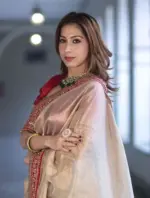 Kc 2083 Soft Twil Net Sequance Designer Saree - Image 4