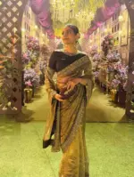 Kc 2092 Soft Twill Beautiful Sequence Embroidery Worked Designer Saree Collection - Image 3