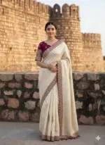 Kc 210 Soft Flowing Pure Dola Silk Saree Festival Collection - Image 5