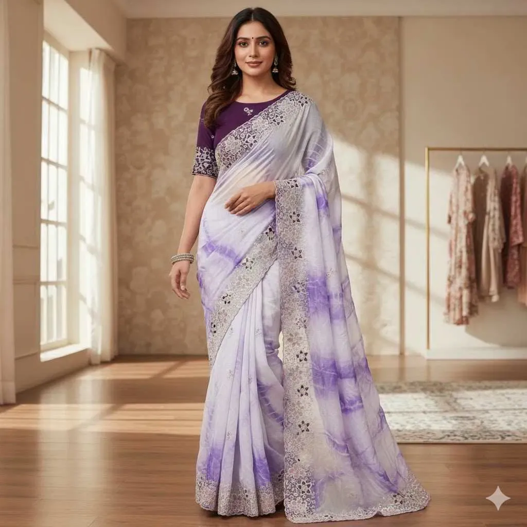 Kc 873 Premium Gold Crush Embroidery Saree Collection Kc 873 Premium Gold Crush Embroidery Saree Collection - Image 1