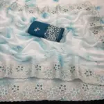 Kc 873 Premium Gold Crush Embroidery Saree Collection - Image 2