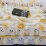 Kc 873 Premium Gold Crush Embroidery Saree Collection - Image 6