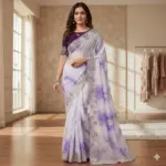 Kc 873 Premium Gold Crush Embroidery Saree Collection - Image 7