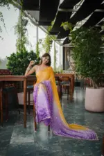 Kc 944 Space Silk Dual Shade Beeds Worked Designer Saree Collection - Image 4