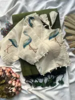 Khadi Vol 4 Khadi Cotton with Work Saree and Blouse with Work Collection - Image 10