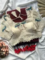 Khadi Vol 4 Khadi Cotton with Work Saree and Blouse with Work Collection - Image 13