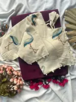 Khadi Vol 4 Khadi Cotton with Work Saree and Blouse with Work Collection - Image 4