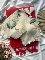 Khadi Vol 4 Khadi Cotton with Work Saree and Blouse with Work Collection - Image 6