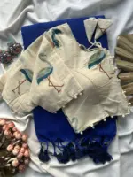 Khadi Vol 4 Khadi Cotton with Work Saree and Blouse with Work Collection - Image 8