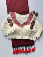 Khadi Vol 5 Cotton Saree with Apllic Blouse Design Collection - Image 9