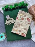 Khadi Vol 6 Cotton Saree with Blouse Embroidery Work Collection - Image 10