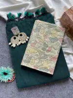 Khadi Vol 6 Cotton Saree with Blouse Embroidery Work Collection - Image 12