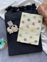 Khadi Vol 6 Cotton Saree with Blouse Embroidery Work Collection - Image 2