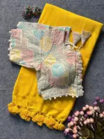 Khadi Vol 7 Cotton Casual Wear Saree with Work Blouse Collection - Image 4