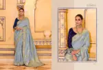 Kimora Rajmahal Banarasi Silk Border Work Festival Wear Saree Collection - Image 21