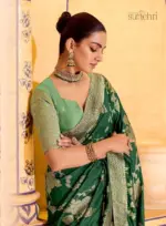 Kimora Rajmahal Banarasi Silk Border Work Festival Wear Saree Collection - Image 22