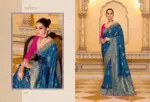 Kimora Rajmahal Banarasi Silk Border Work Festival Wear Saree Collection - Image 3