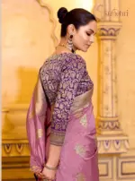 Kimora Rajmahal Banarasi Silk Border Work Festival Wear Saree Collection - Image 5