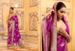 Kimora Rajmahal Banarasi Silk Border Work Festival Wear Saree Collection - Image 6