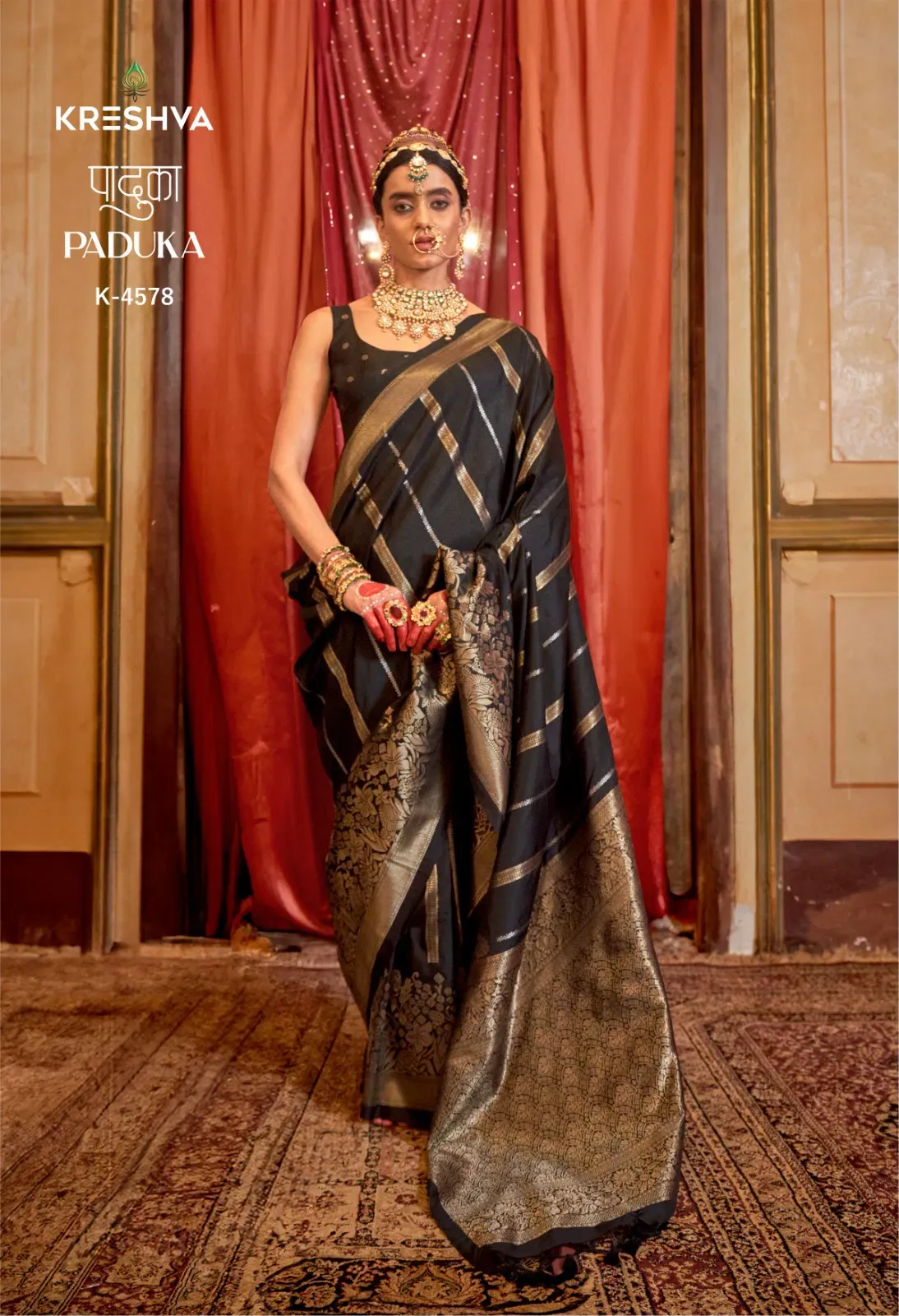 Kresha Paduka Silk with Zari Weaving Fancy Saree Collection Kresha Paduka Silk with Zari Weaving Fancy Saree Collection - Image 1
