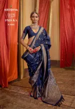 Kresha Paduka Silk with Zari Weaving Fancy Saree Collection - Image 3