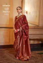 Kresha Paduka Silk with Zari Weaving Fancy Saree Collection - Image 4