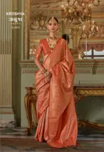 Kreshva Anupa Tissue Dharmavaram Silk Tradtional Wear Saree Collection - Image 3