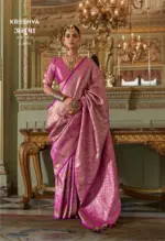 Kreshva Anupa Tissue Dharmavaram Silk Tradtional Wear Saree Collection - Image 5